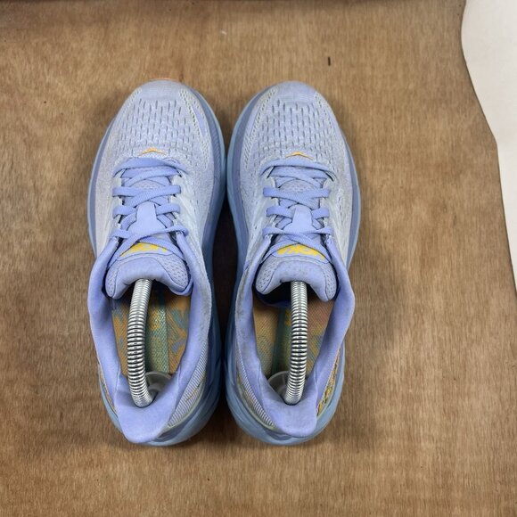Hoka One One Clifton 8 Women Size 8 Blue Purple Running Shoes Sneakers - Picture 5 of 9